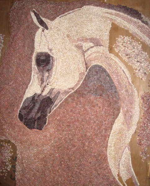 Mosaic-Art-Horse-Seashell-Akeel-Zarkany-3
