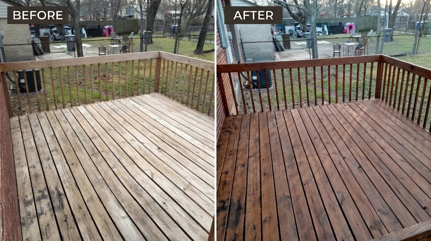Staining a Wood Deck-1B